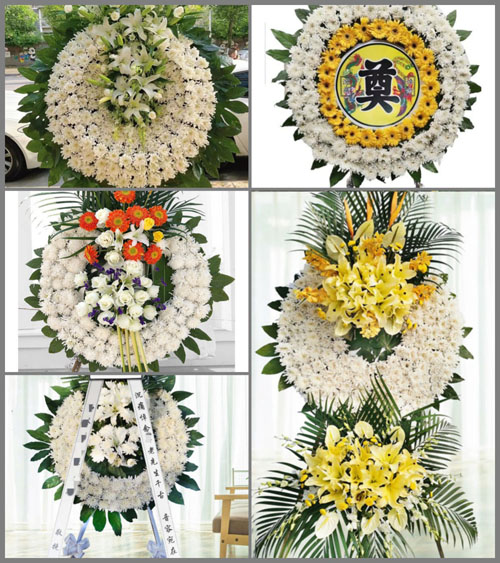 广东梅州市梅江区城北镇中村村花圈速递